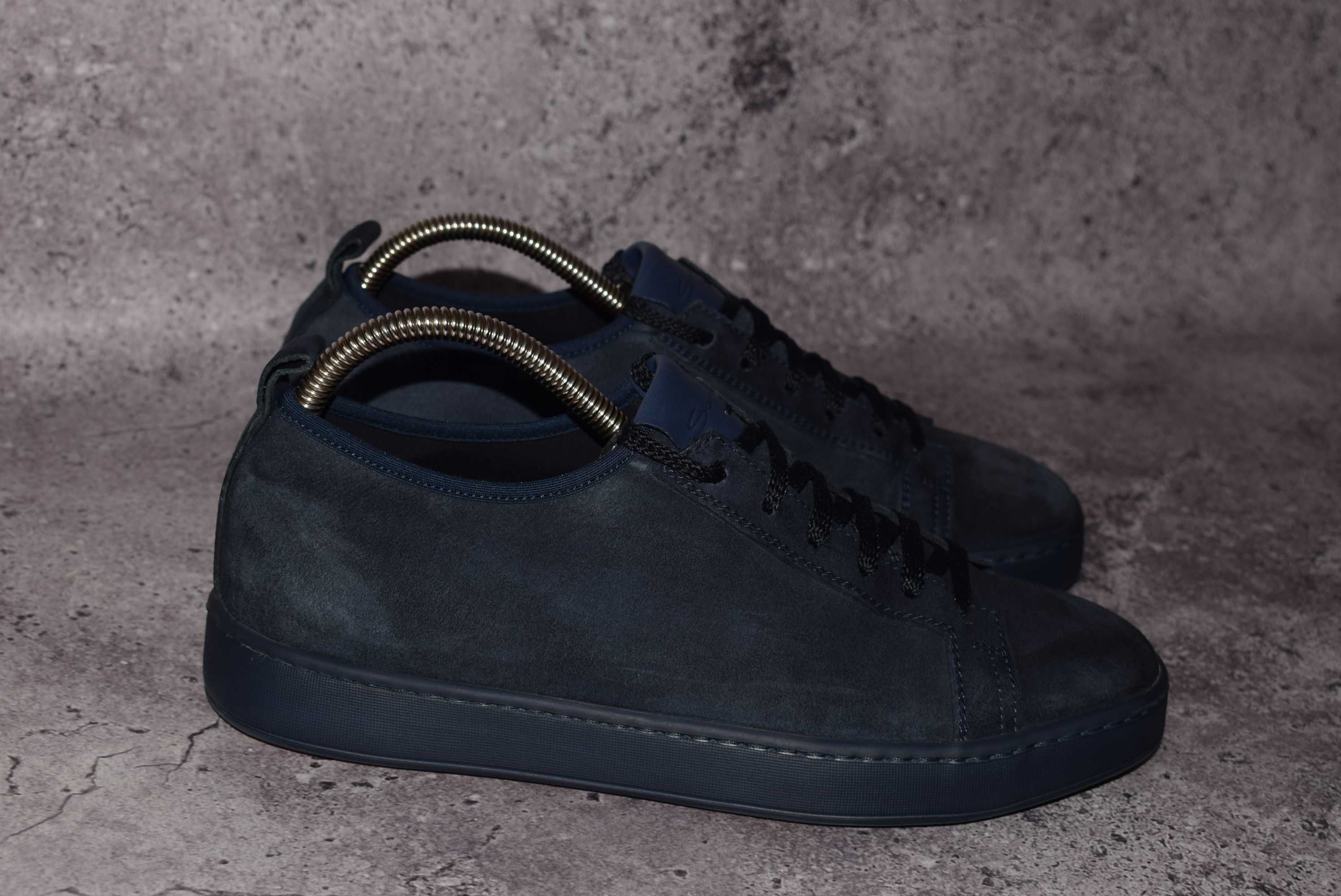Santoni Suede Sneakers (Мужские Премиальные Кроссовки Кеды Сантони )