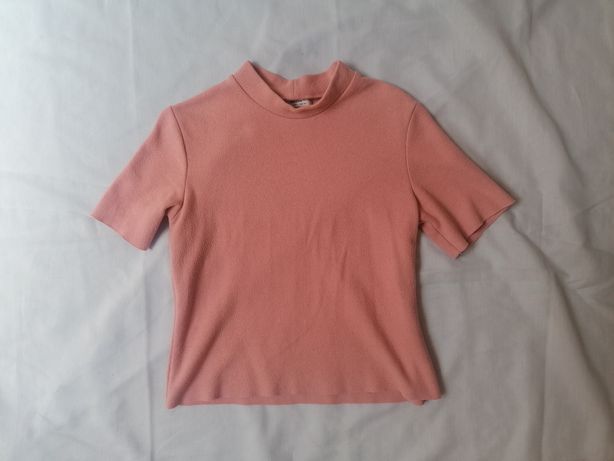 T-shirt Rosa com gola curta