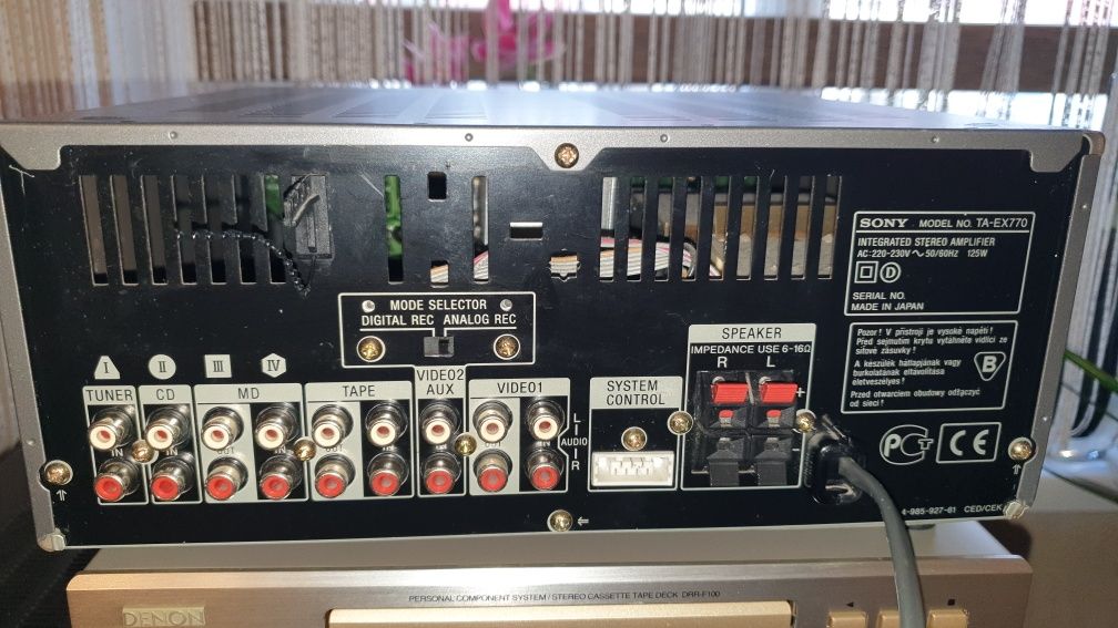 Wzmacniacz Sony EX 770 MD vintage audio wieża