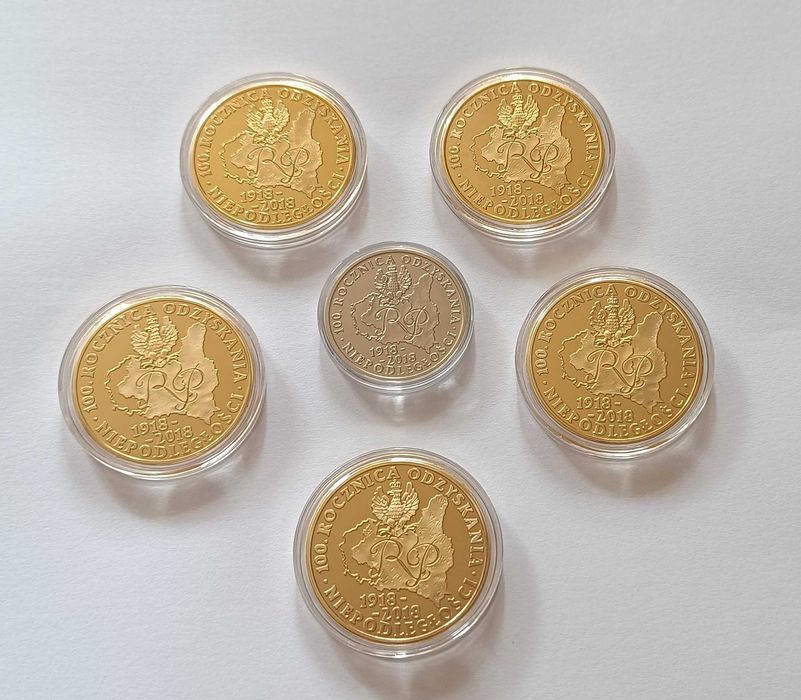 ZESTAW MONET 100 LAT Polskiej Niepodległości - DROGA DO WOLNOŚCI