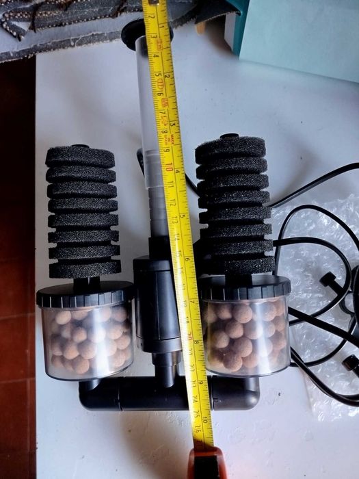 Filtro novo de esponja com motor para aquário