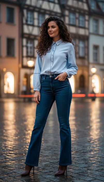 Koszula z bufiastymi rękawami