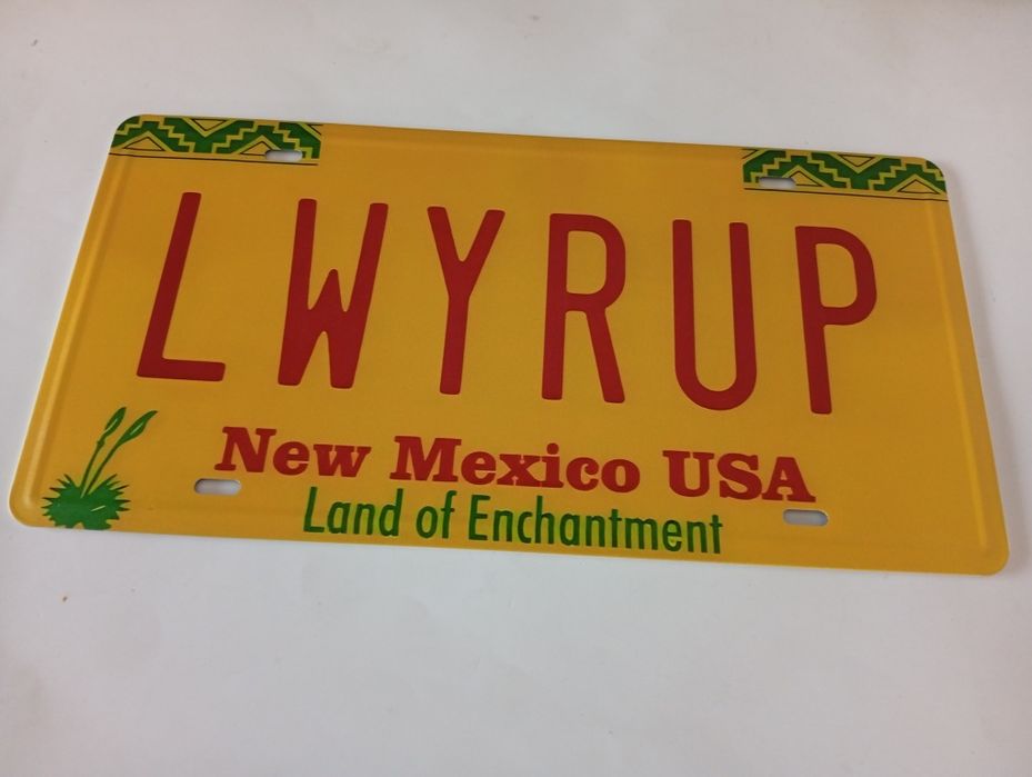 Tablica rejestracyjna replika zawieszka metalowa New Mexico USA