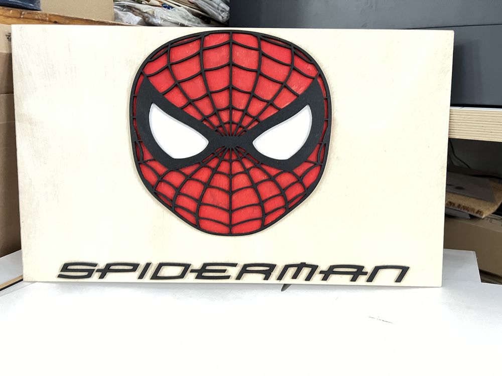 Peça Madeira Spiderman (3D)