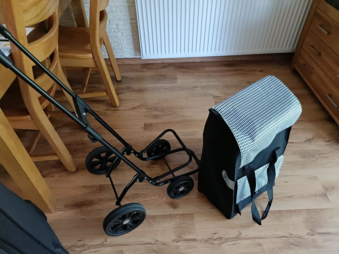 Wózek na zakupy Andersen torba pakunki walizka kółkach