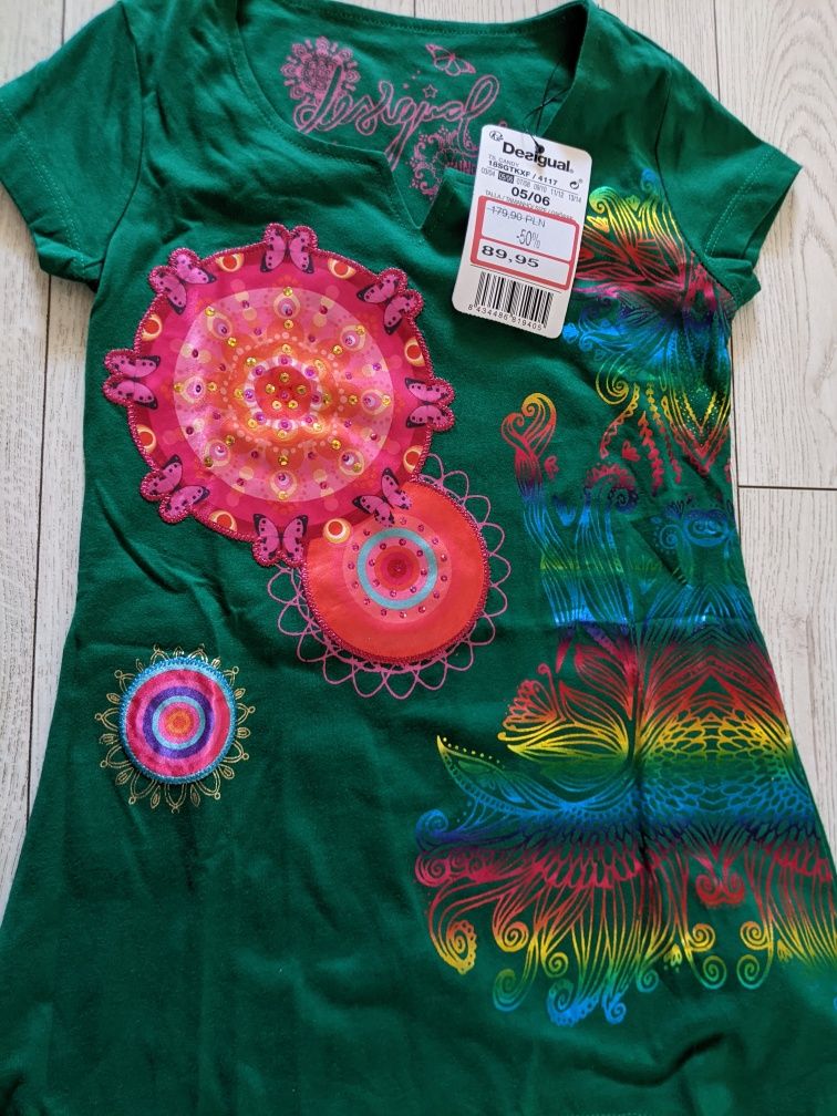 NOWA sukienka Desigual 5-6 lat (r. 116)