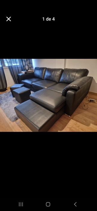 Sofá de pele como novo