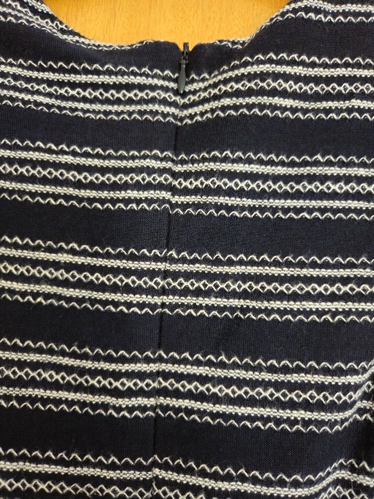 Vestido Comprido Azul e Branco Sem Mangas S Stradivarius Usado