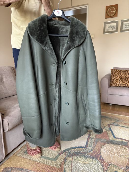 Kożuszek naturalny zielony 36/38