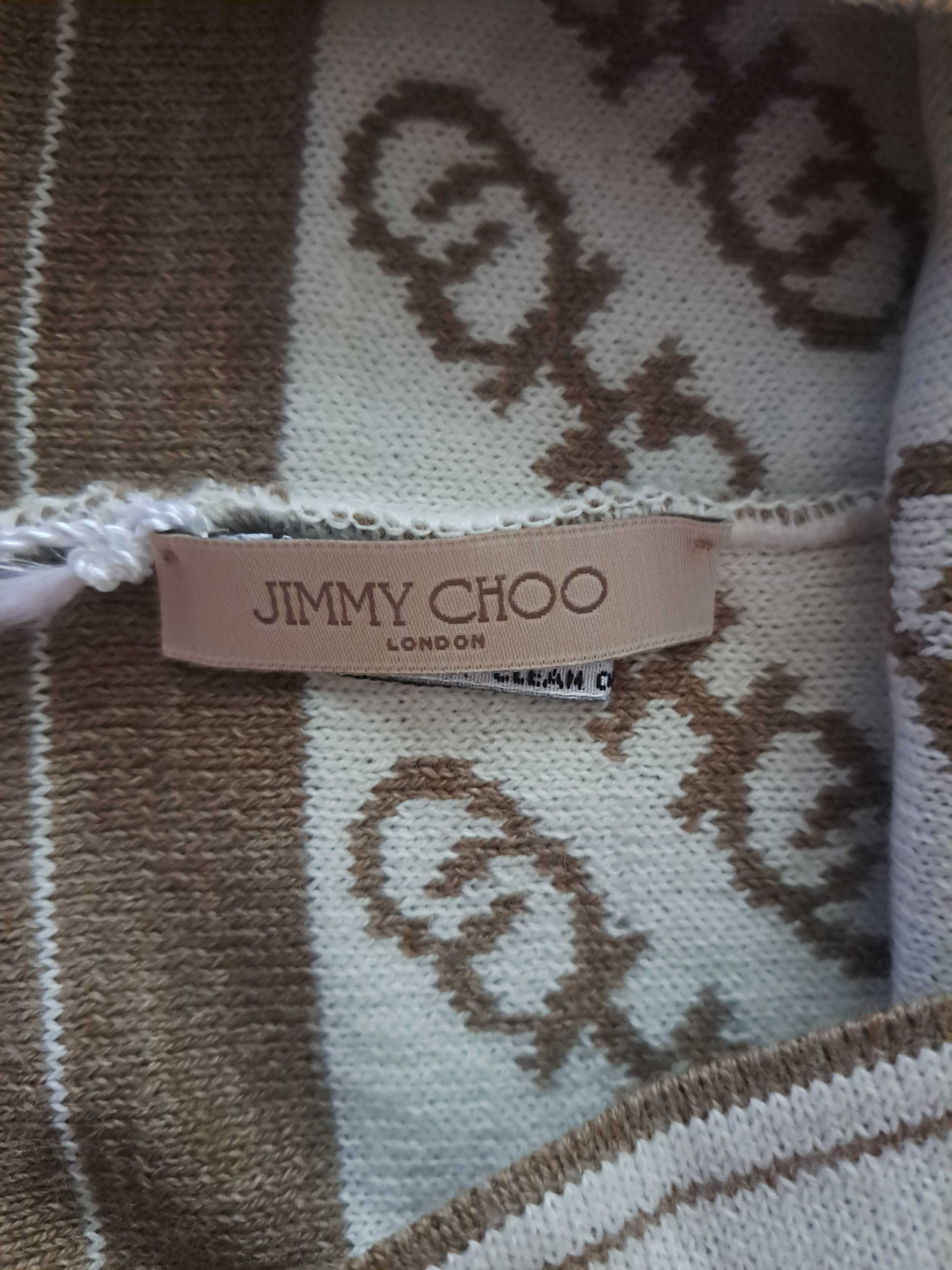 Czapka damska wełniana akryl Jimmy Choo London