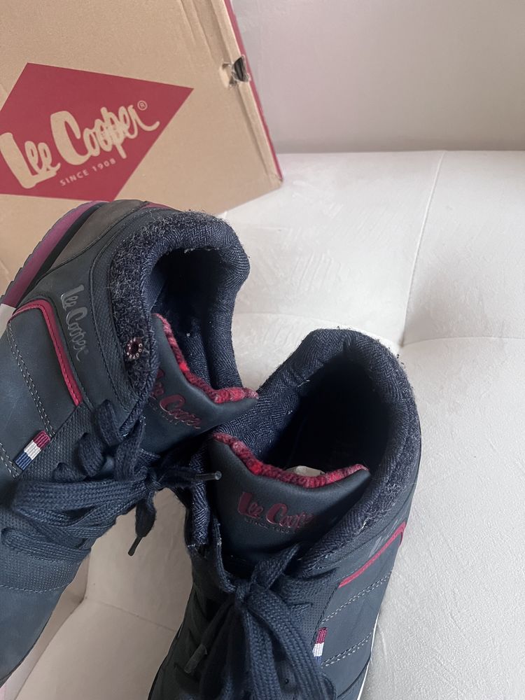 44 lee cooper adidasy meskie granatowe skora