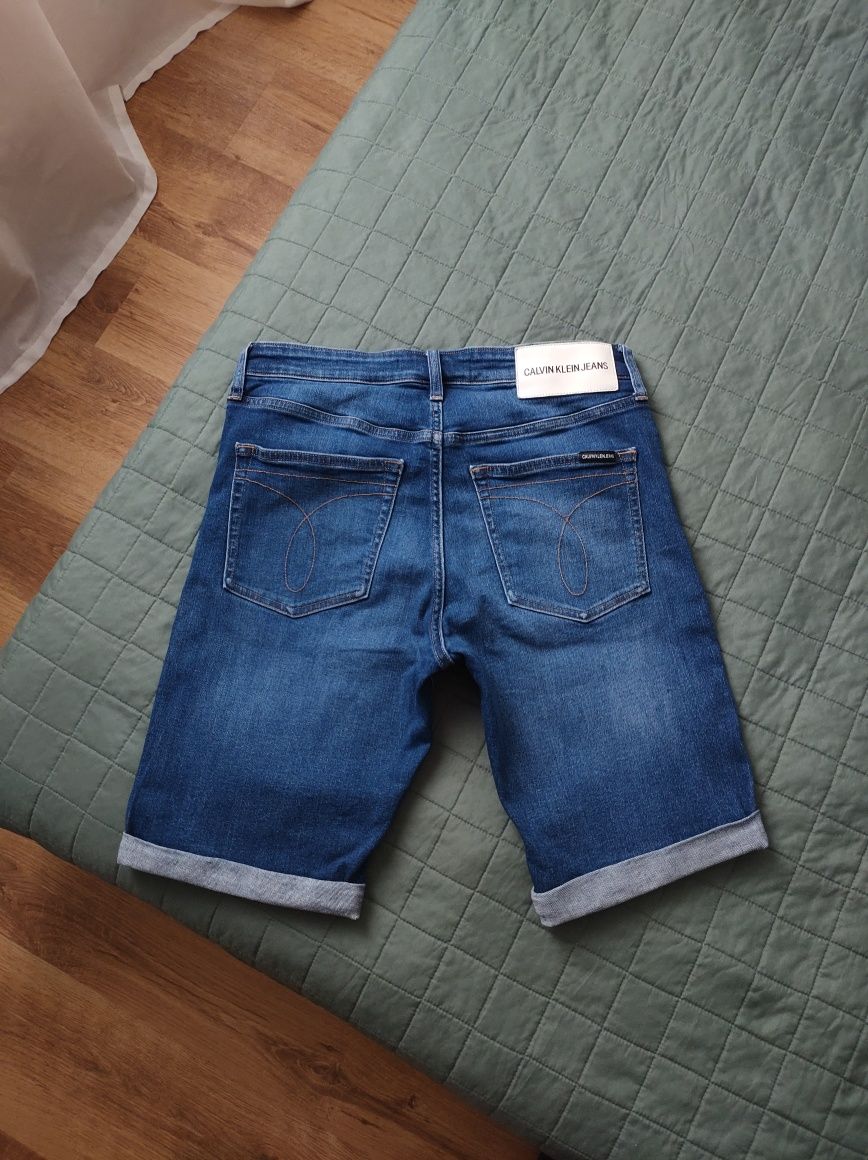 Calvin Klein Jeans rozmiar S spodenki jeansowe męskie