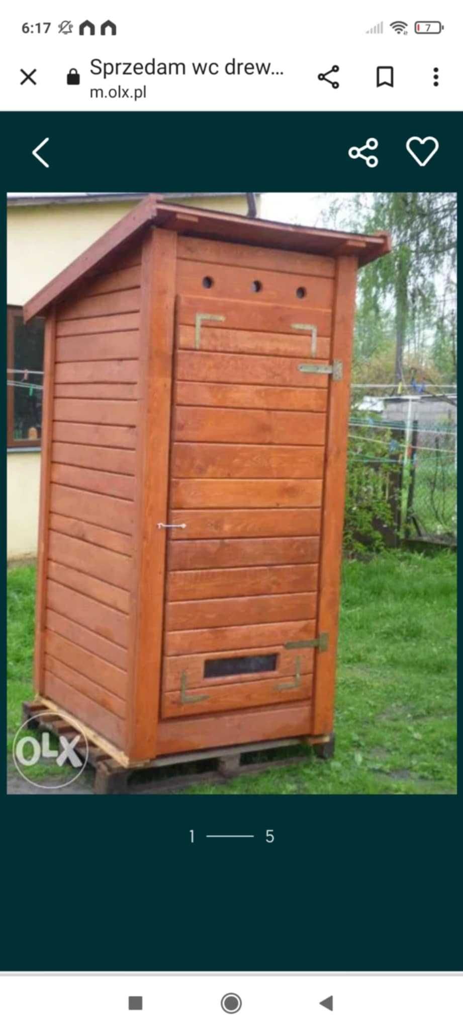 sprzedam wc drewniany