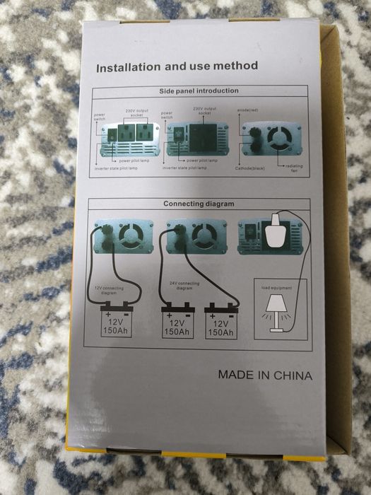 Останній перетворювач напруги (інвертор) з 12V→220V 2000W