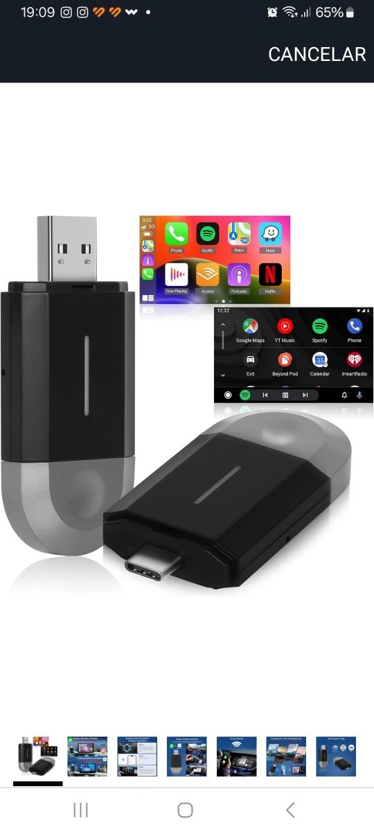 Adaptador Android Auto/CarPlay