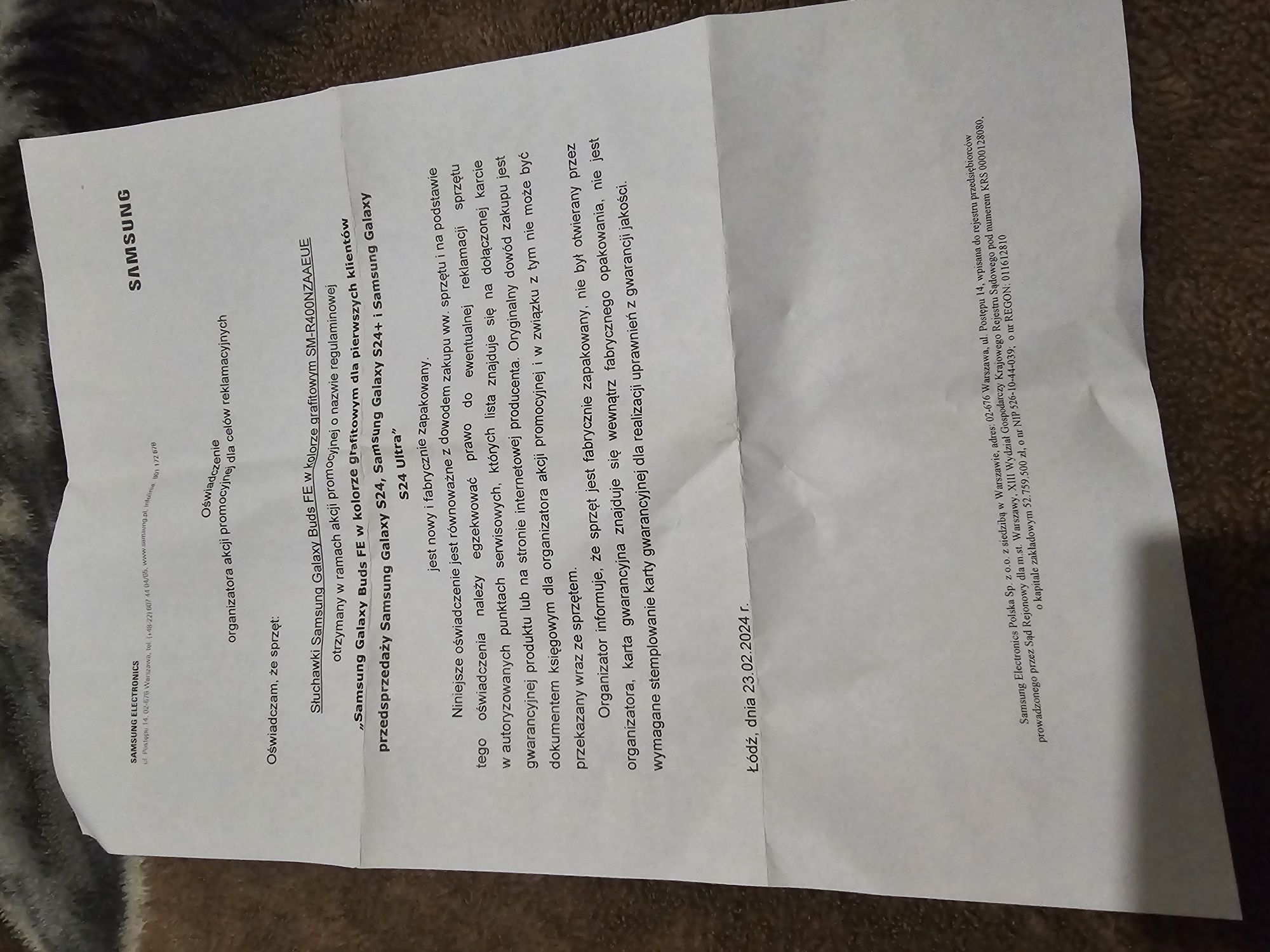 Samsung Galaxy Buds FE / Słuchawki bezprzewodowe dokanałowe