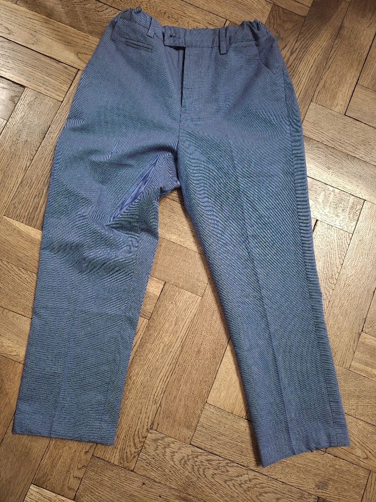 Spodnie garniturowe 146/152 Pepperts z kieszeniami niebieskie