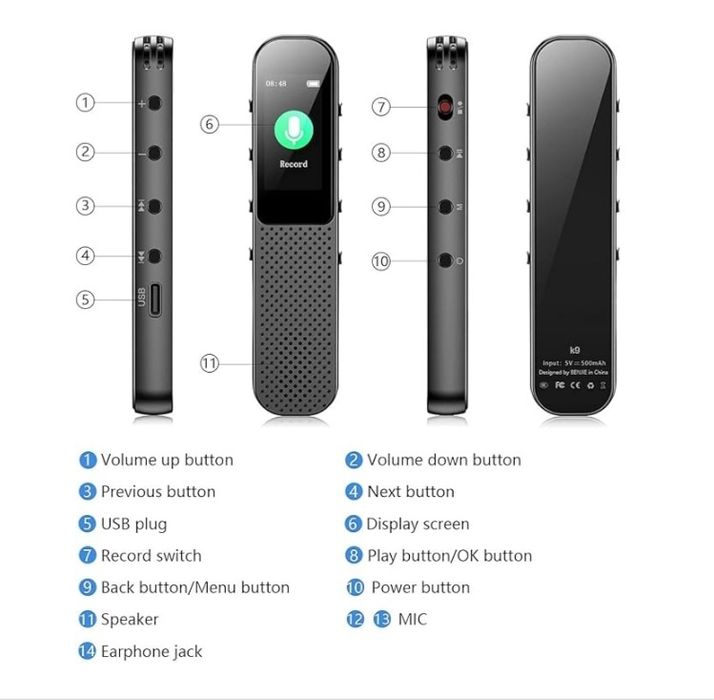 Gravador de voz e MP3 novo