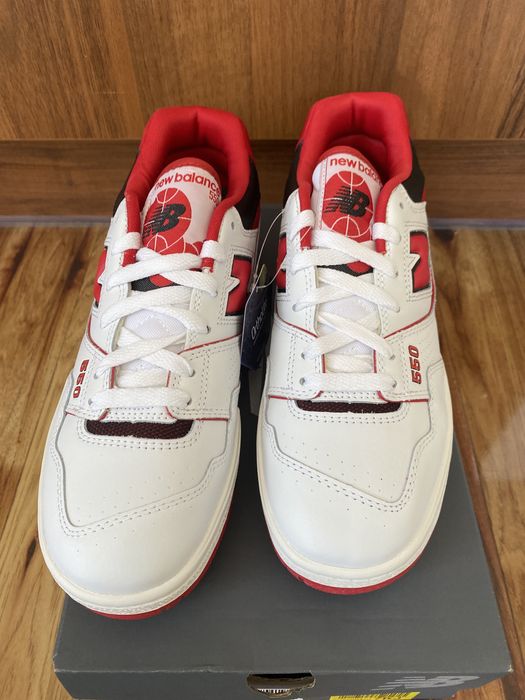 New balance 550 White Red  37.5 38 38.5 40.5 44