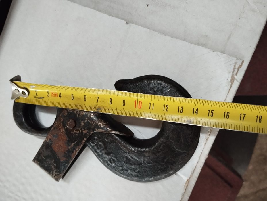 Крюк чалочный.  1000кг, стропа (чалка) 9.2мм,д 5 м