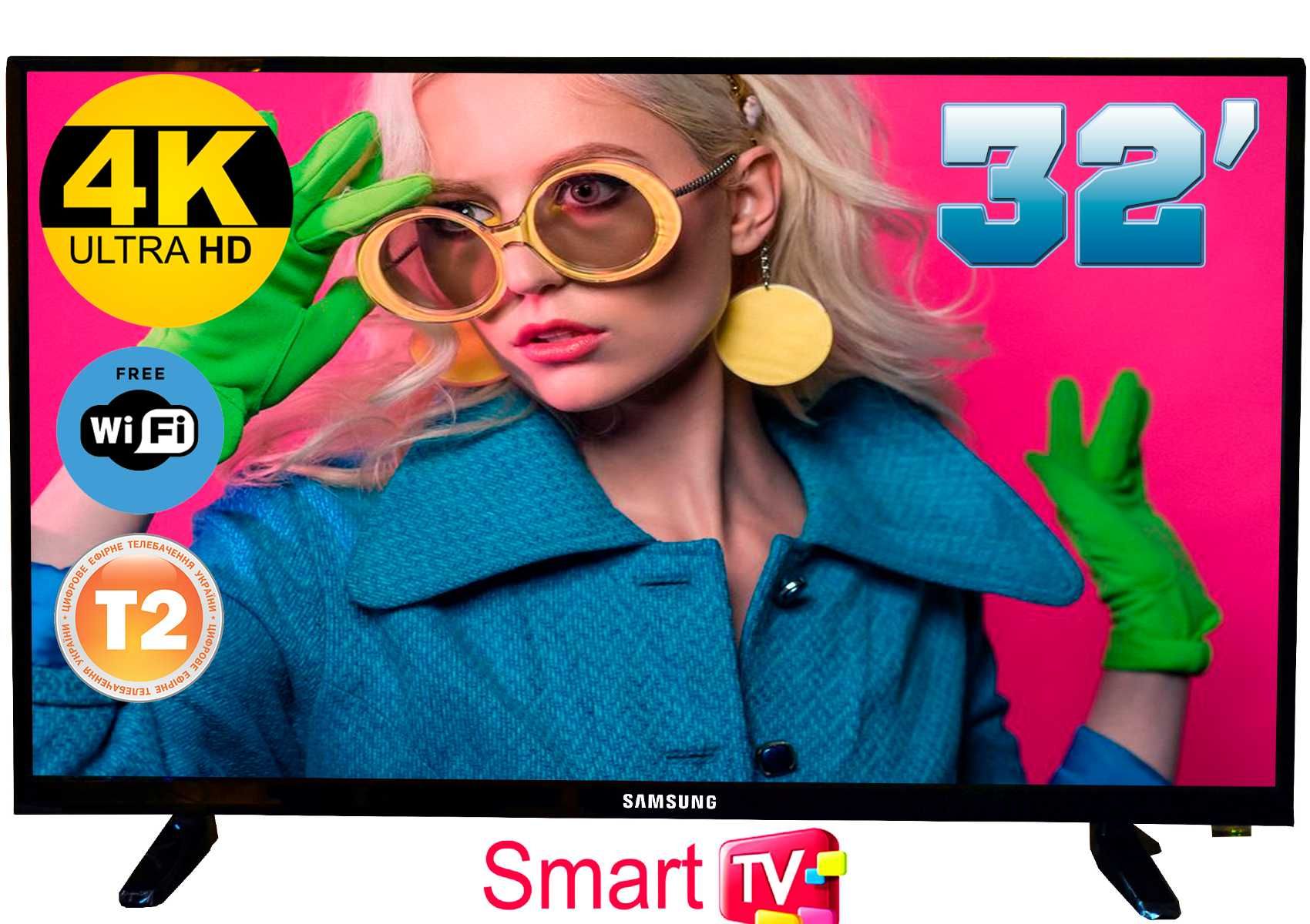Телевизоры Samsung 32'' 4K UHDTV Smart TV,T2,IPTV Самсунг смарт32