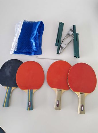 Conjunto 4 raquetes Ping Pong
