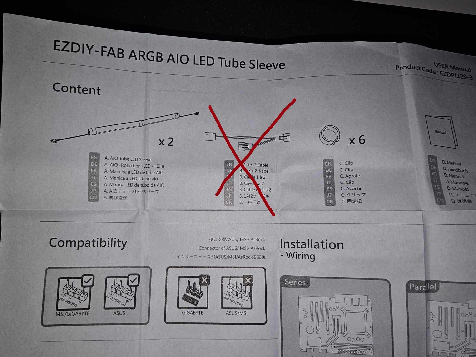 Tuleja Rurowa AIO LED ARGB