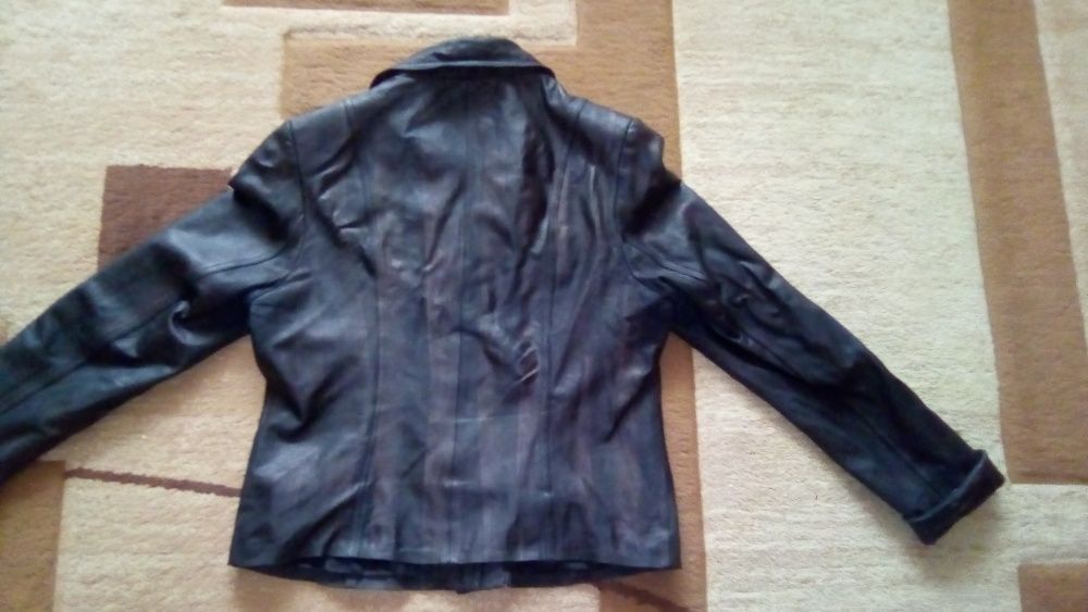 Кожаная куртка пиджак 46-48р XL