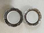 Dwa talerze ozdobne, retro, vintage, farmhouse, prl