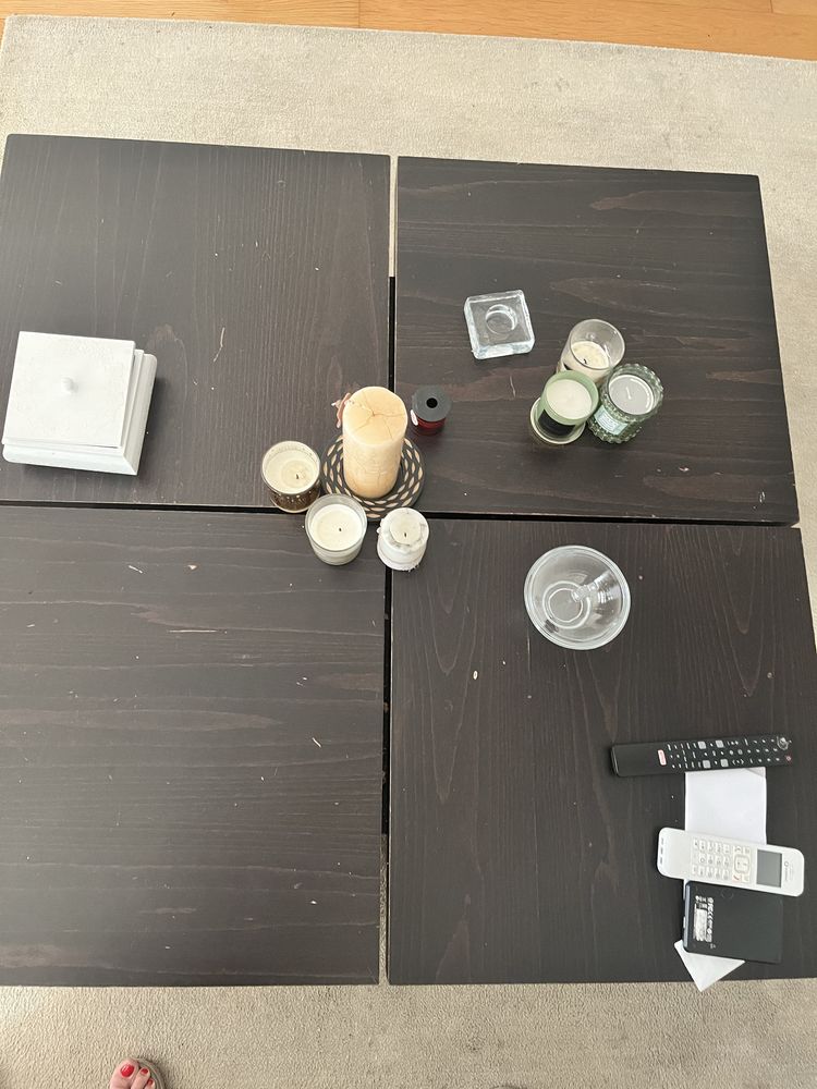 Mesa quadrada wengue
