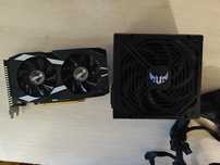 КОМПЛЕКТ відео карта GTX-1650 4гб, та блок живлення TUF GAMUNG 450 W