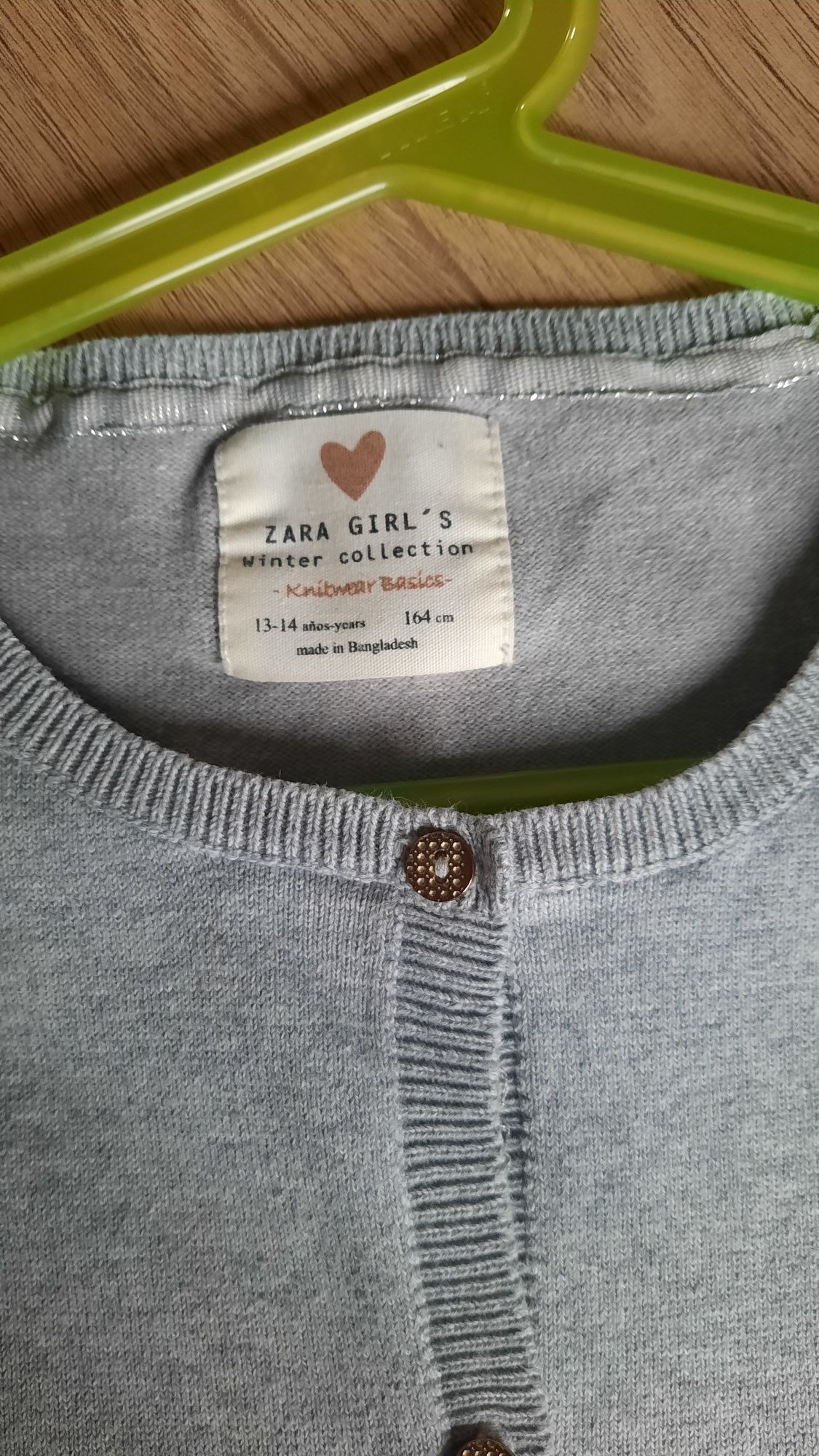 Kardigan szary , Zara 164