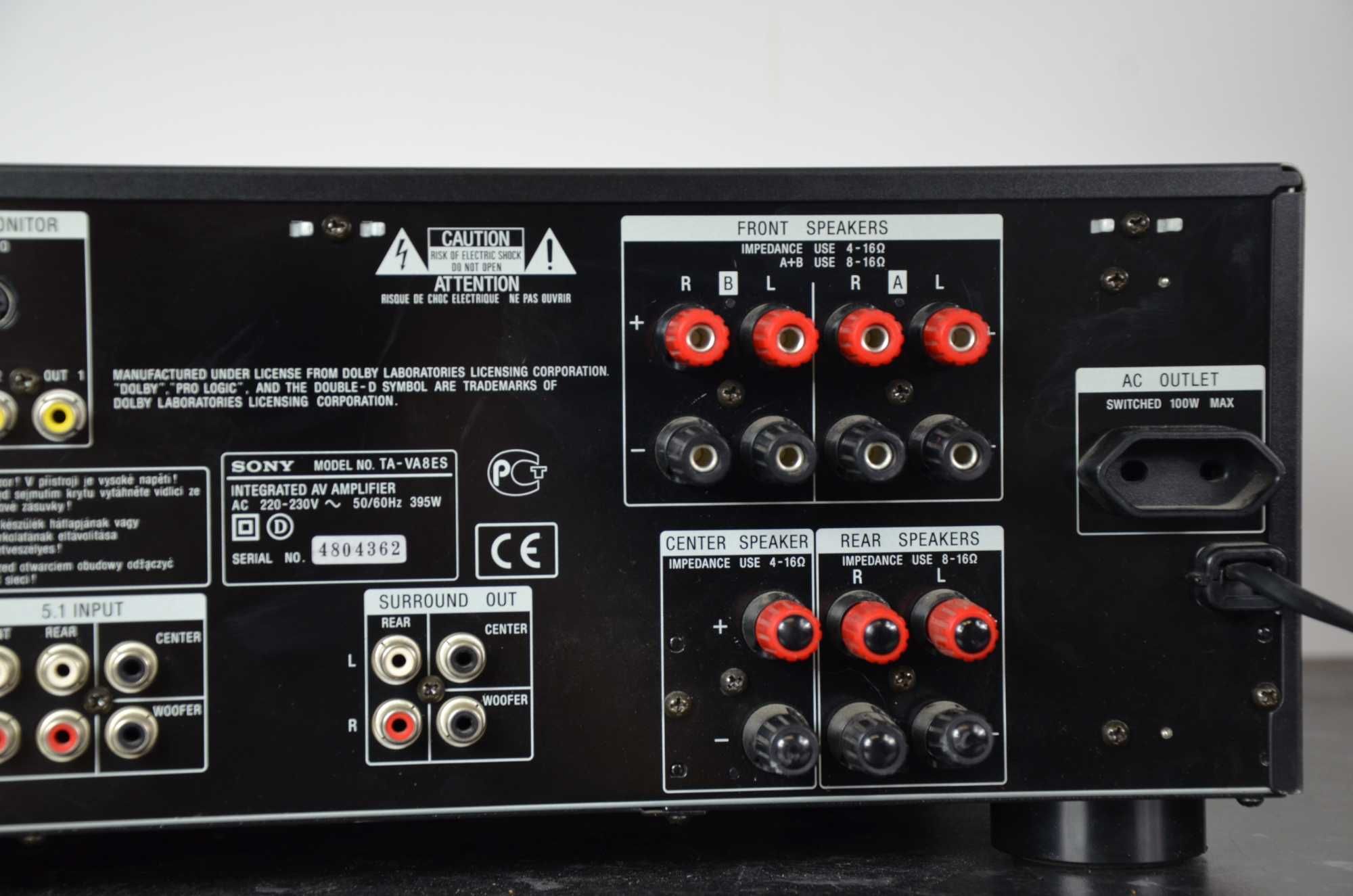 SONY TA-VA8ES wysokiej klasy WZMACNIACZ 5.1 DSP Korektor