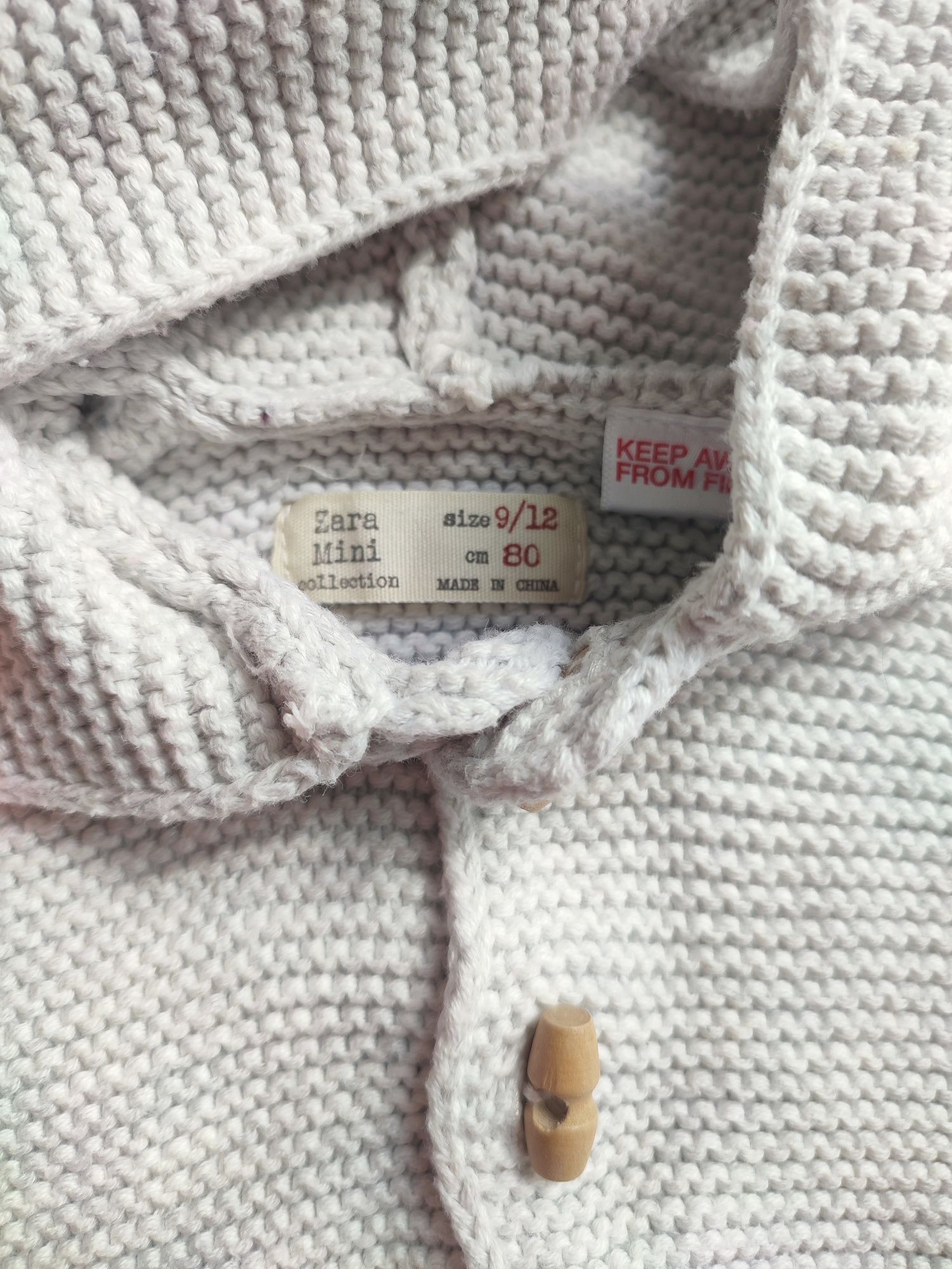 Кофта кардинан Zara 9-12 міс. р.80