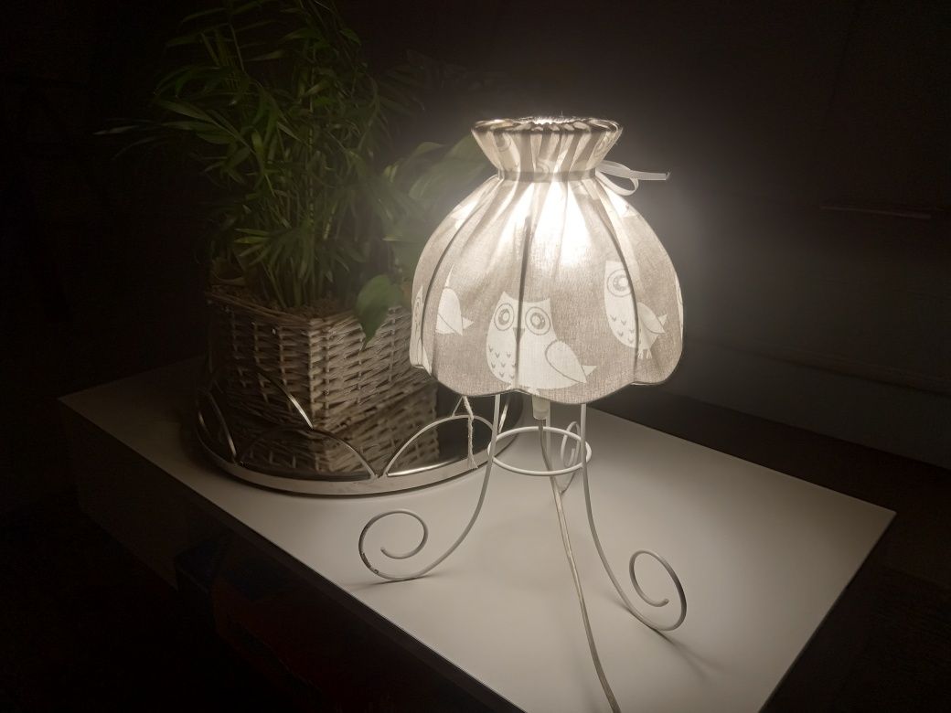 Lampka nocna + lampa wisząca Sowy