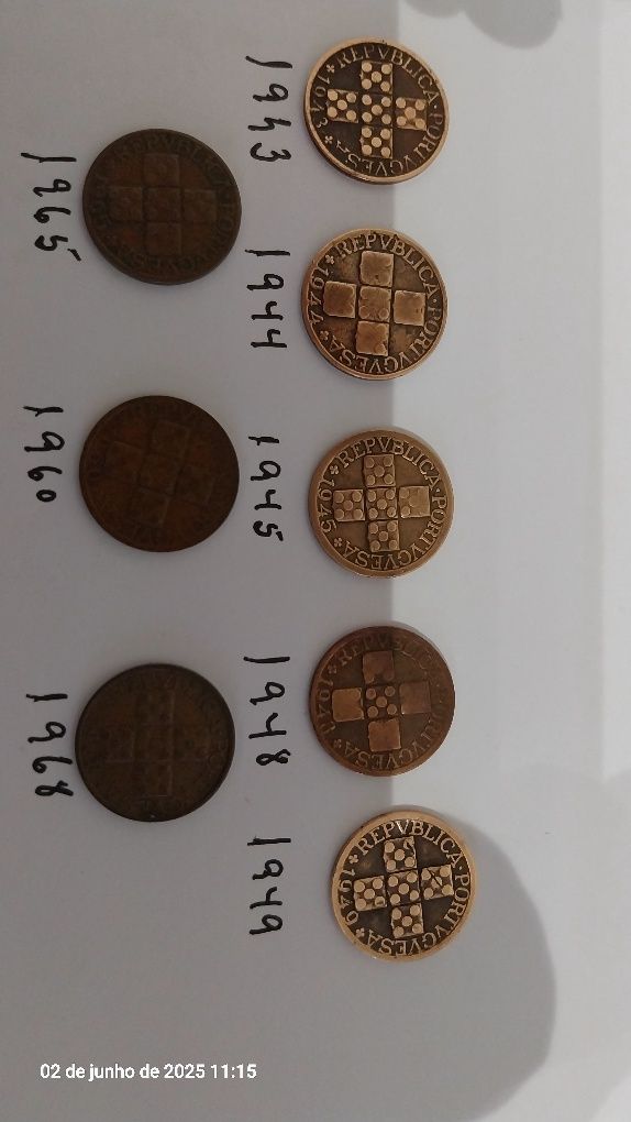 Moedas XX Centavos República Portuguesa