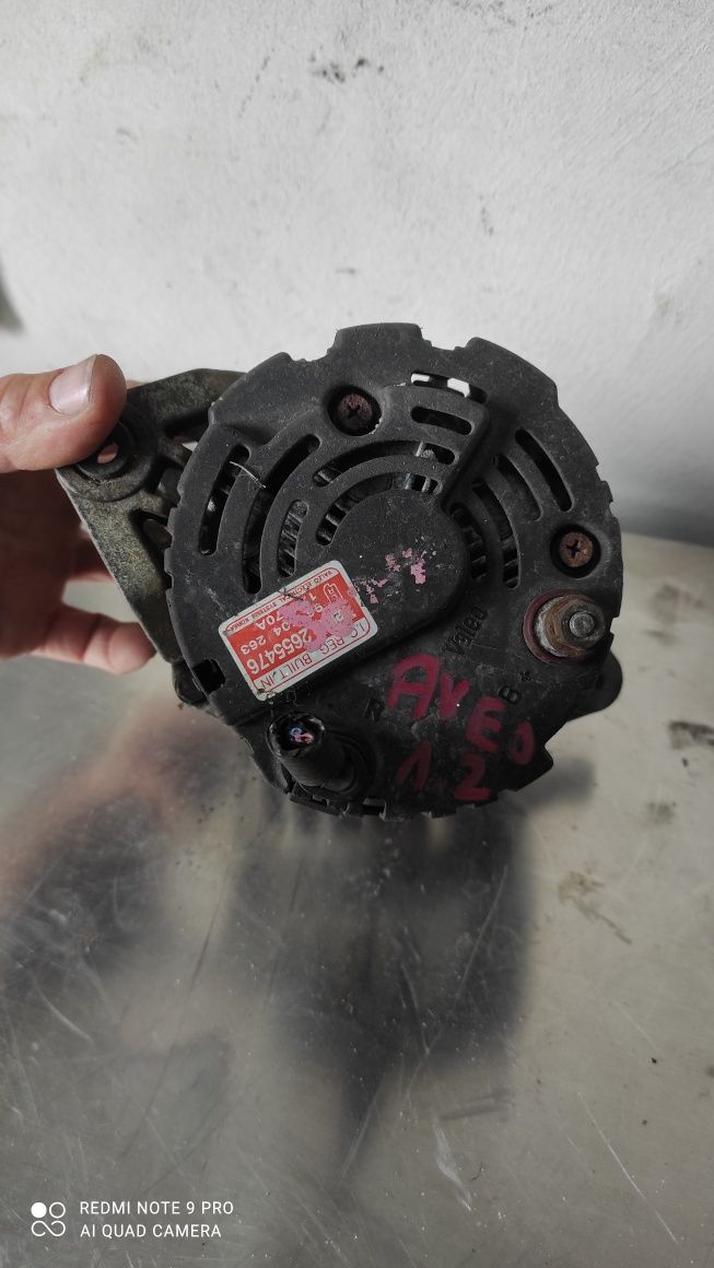 Chevrolet Aveo 1,2 8v alternator