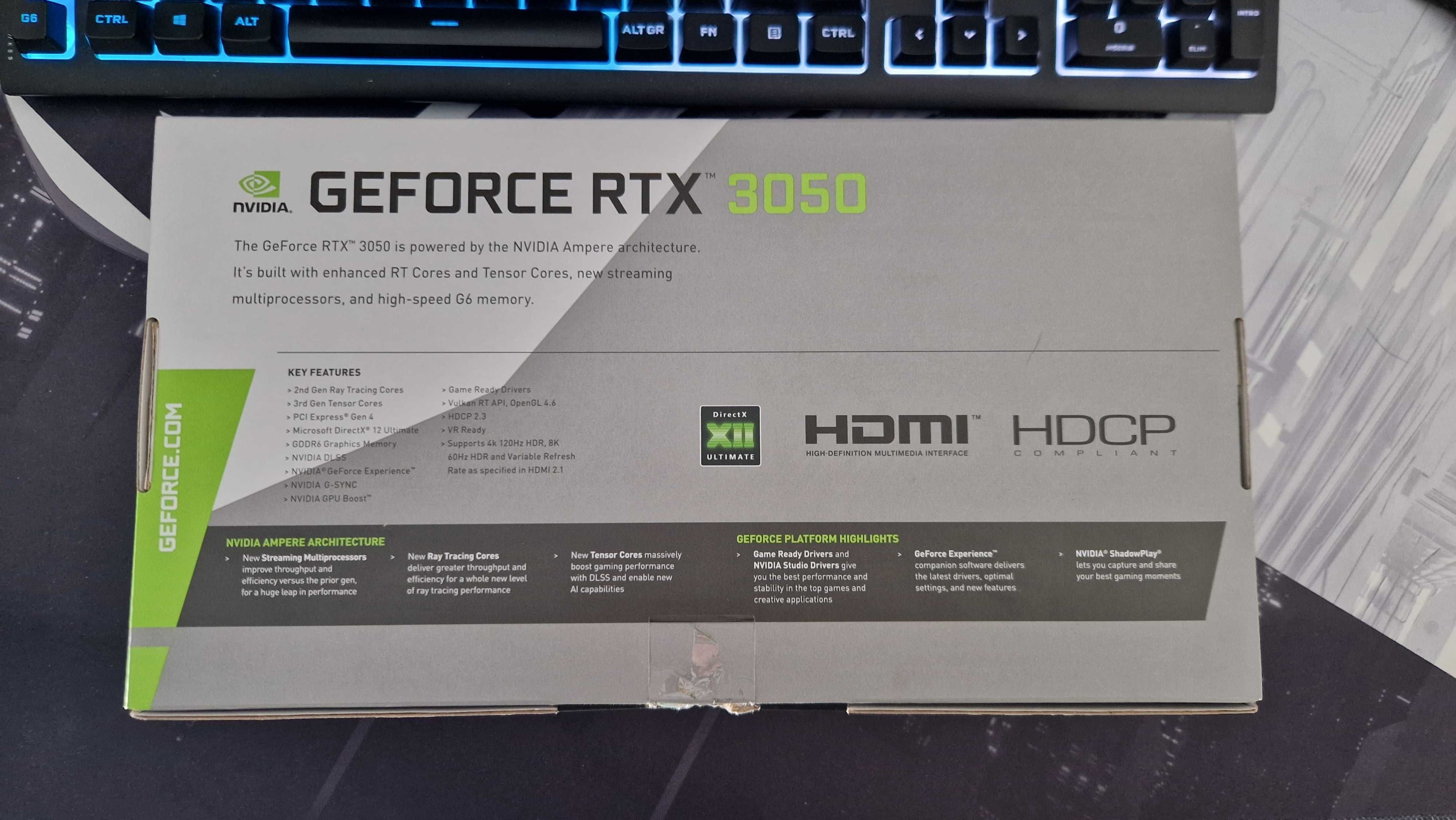 Placa Grafica GeForce RTX 3050 8Gb