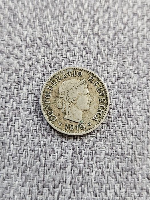 5 Rp. szwajcarskich z 1919 r.