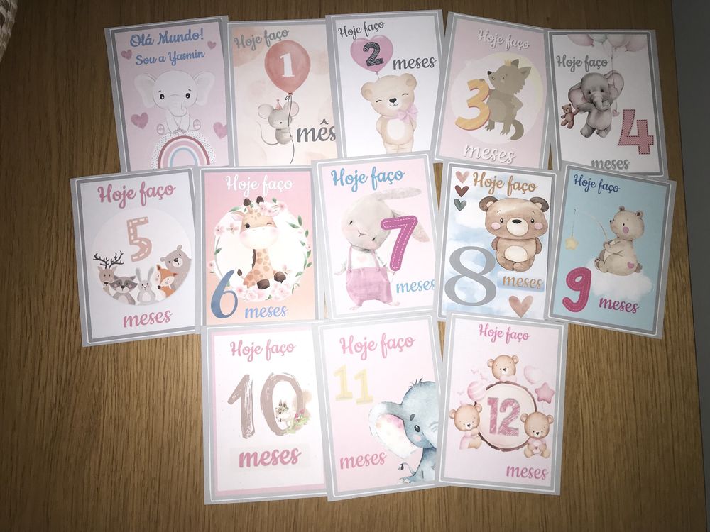 Cartões bebé - primeiro ano