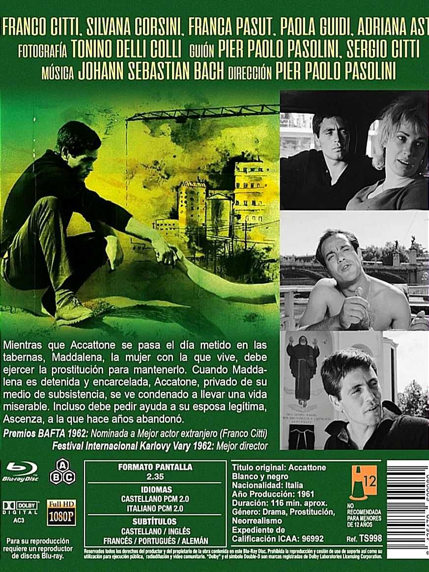 Cinema Autor Pasolini Blu-ray Accatone