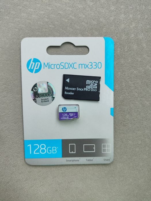 Micro SD hp 128GB + Adaptador PSP ou PSVita