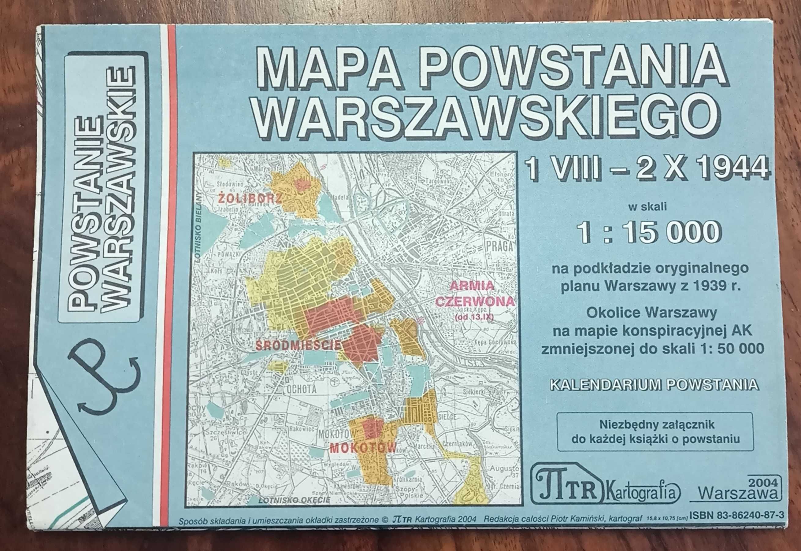 Mapa powstania warszawskiego