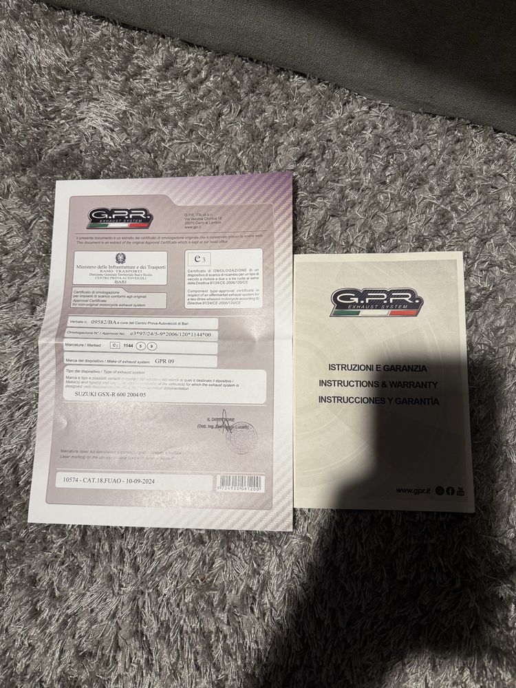 Wydech GPR Suzuki GSX-R 600 04/05