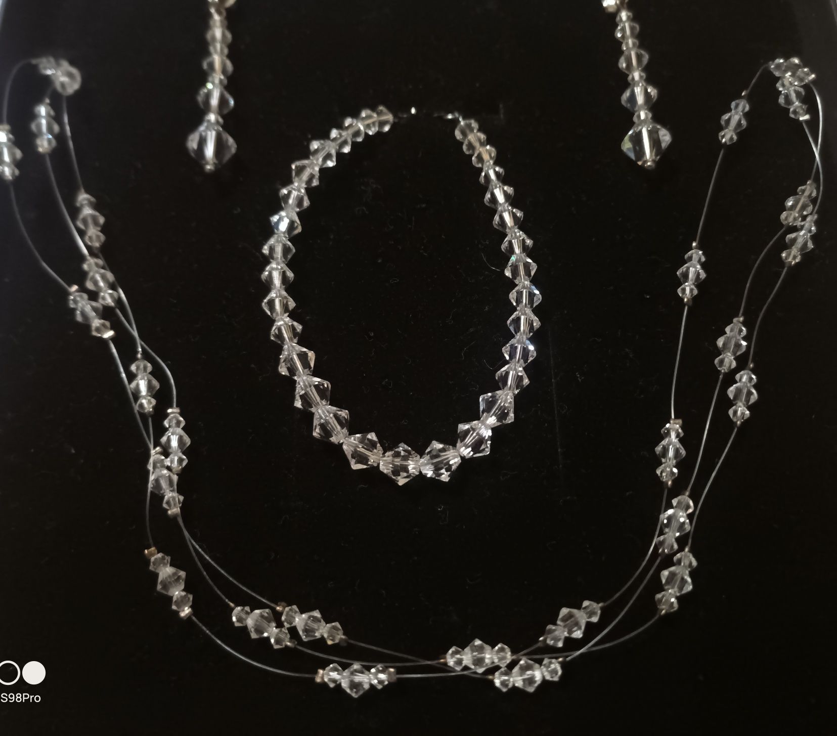 Komplet Biżuterii srebro 925 ﻿i Kryształy Swarovskiego