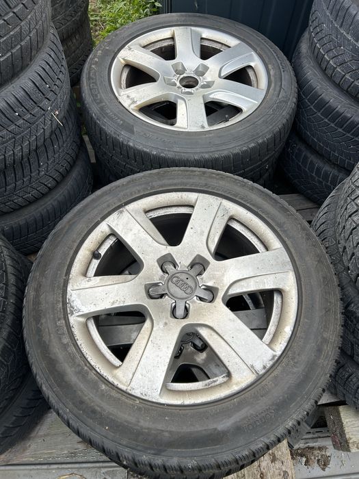 Felgi Aluminiowe Audi OE 5x112 17 opony zimowe 225/55 17