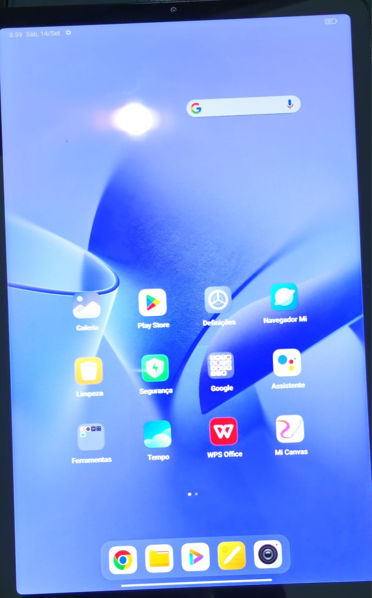 Tablet Xiaomi Pad 5 como novo. Muito pouco uso. Com extras.