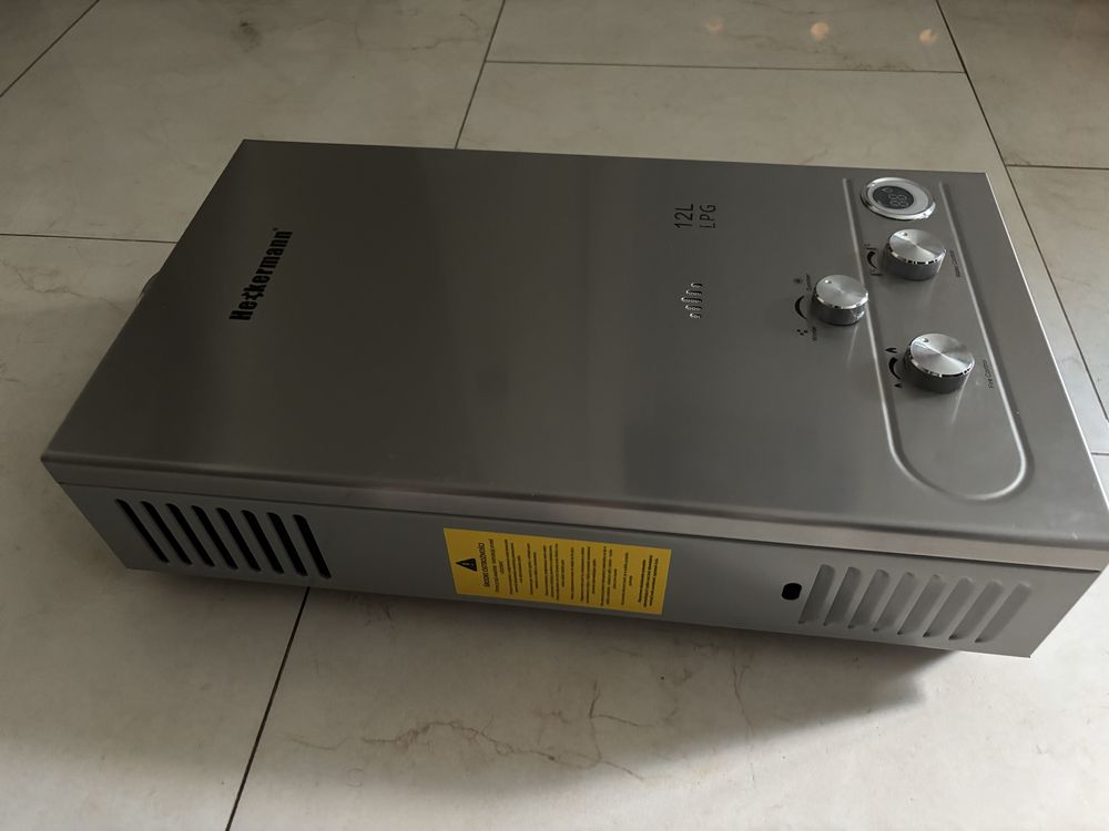 Gazowy podgrzewacz wody na butle LPG Heckermann JSD-HB02 12L
