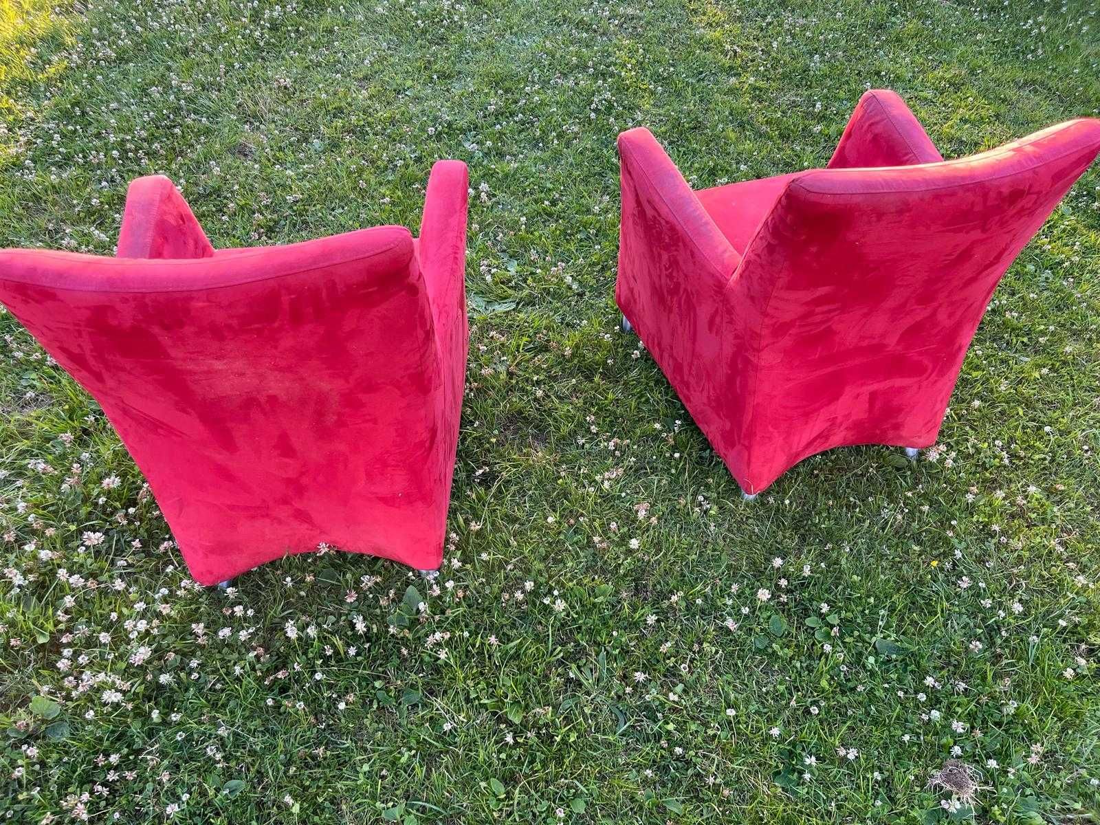 Dwa designerskie francuskie fotele! Fotel uszatek!