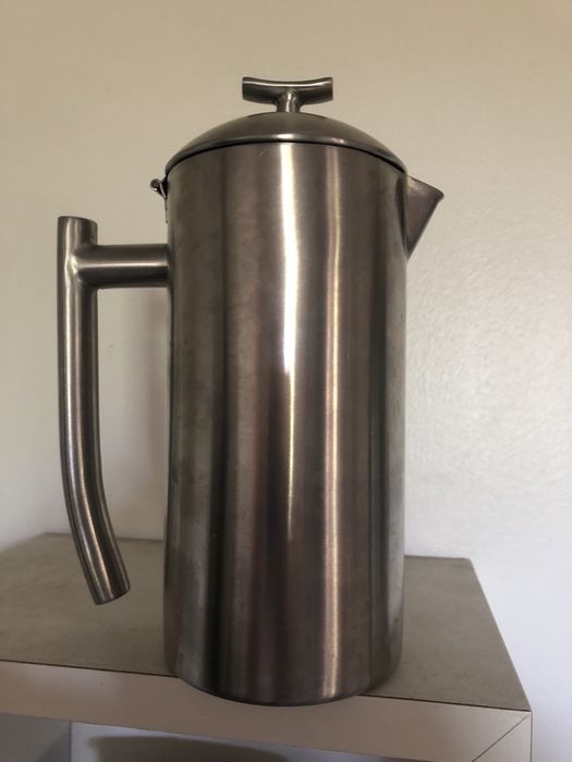 Jarra de café   e chaleira  em aço inox antiguidade